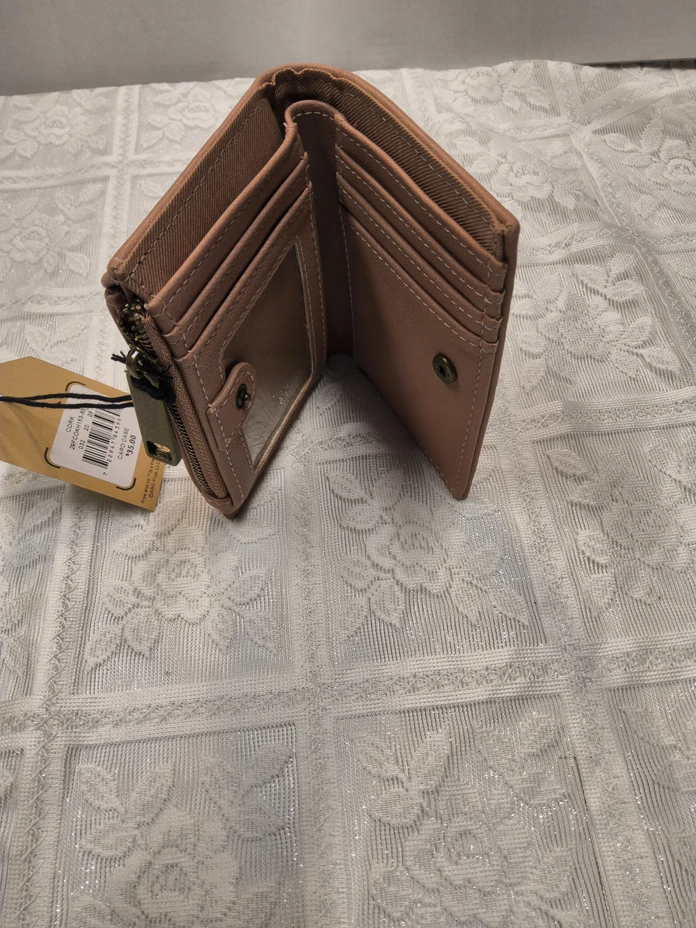 Frye And Co Women's  Card Case Wallet in Cork Color